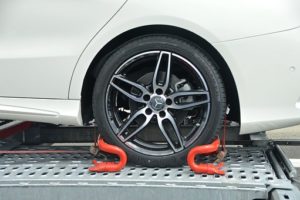 car on towing truck