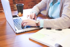 woman working
